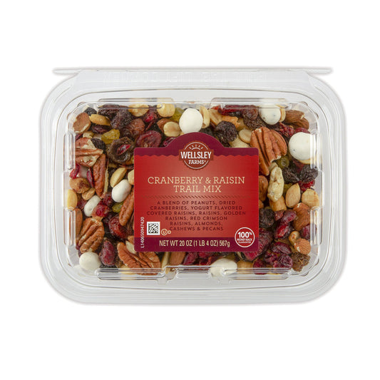 Wellsley Farms Cranberry and Raisin, Snacks, Trail Mix, Nuts, 20 oz.