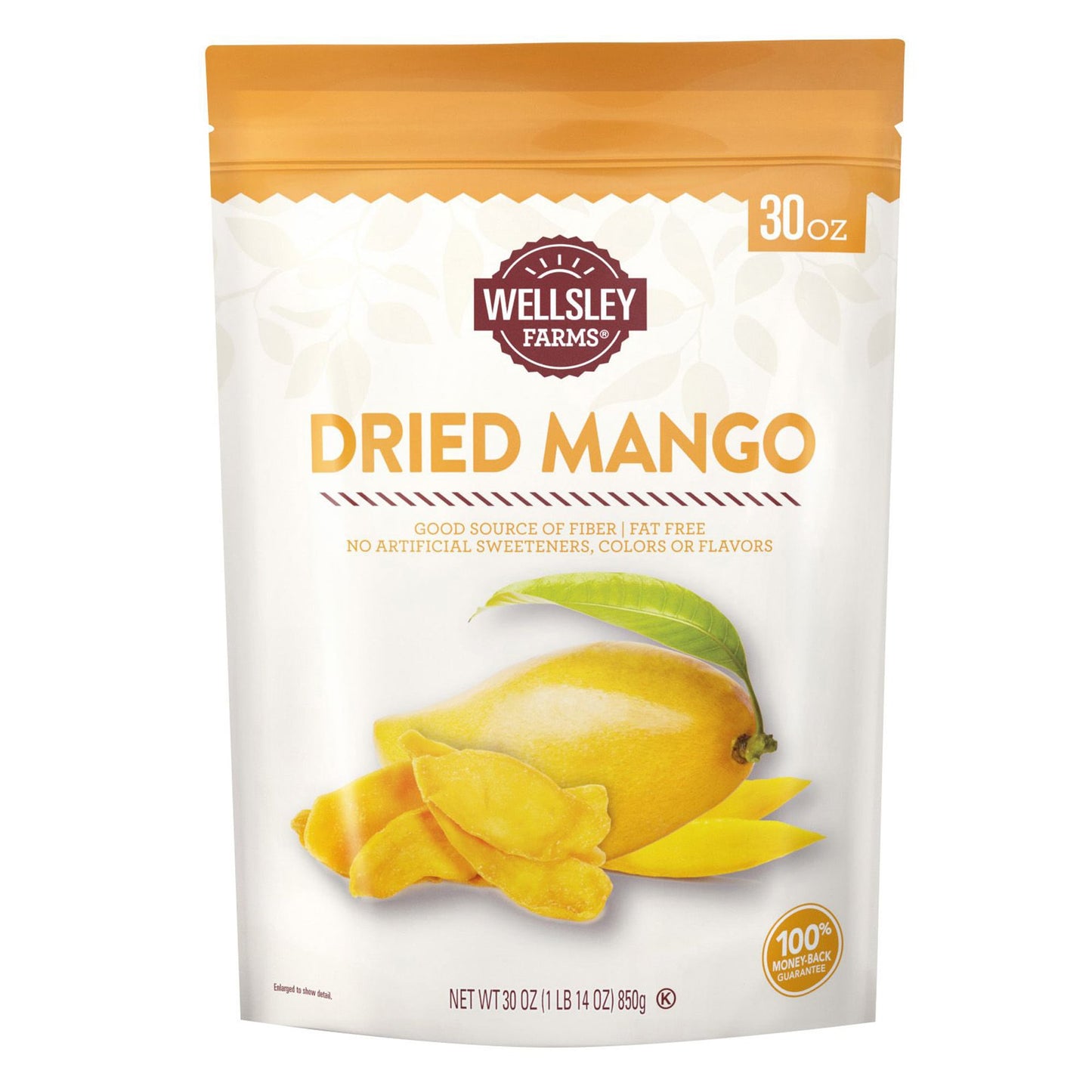 Wellsley Farms Dried Mango, Snacks, 30 oz.