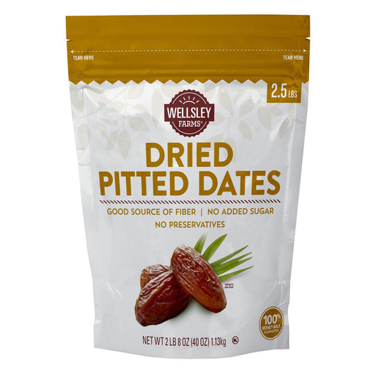 Wellsley Farms Dried Pitted Dates, Snacks, 2.5 lb.