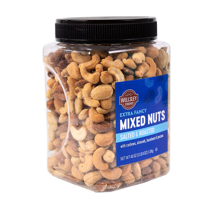 Wellsley Farms Extra Fancy Salted Mixed Nuts, Snacks, 40 oz.