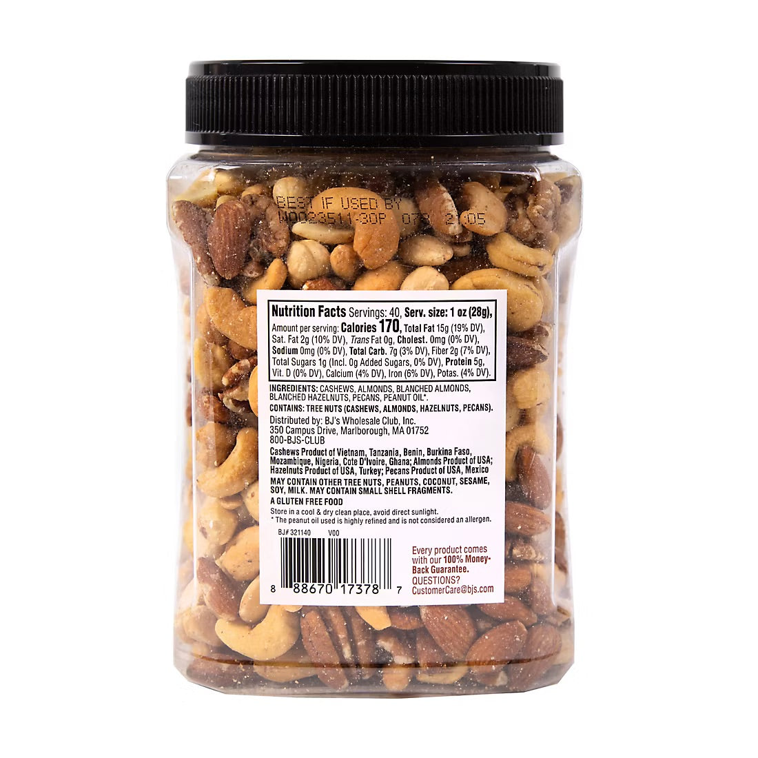 Wellsley Farms Extra Fancy Salted Mixed Nuts, Snacks, 40 oz.