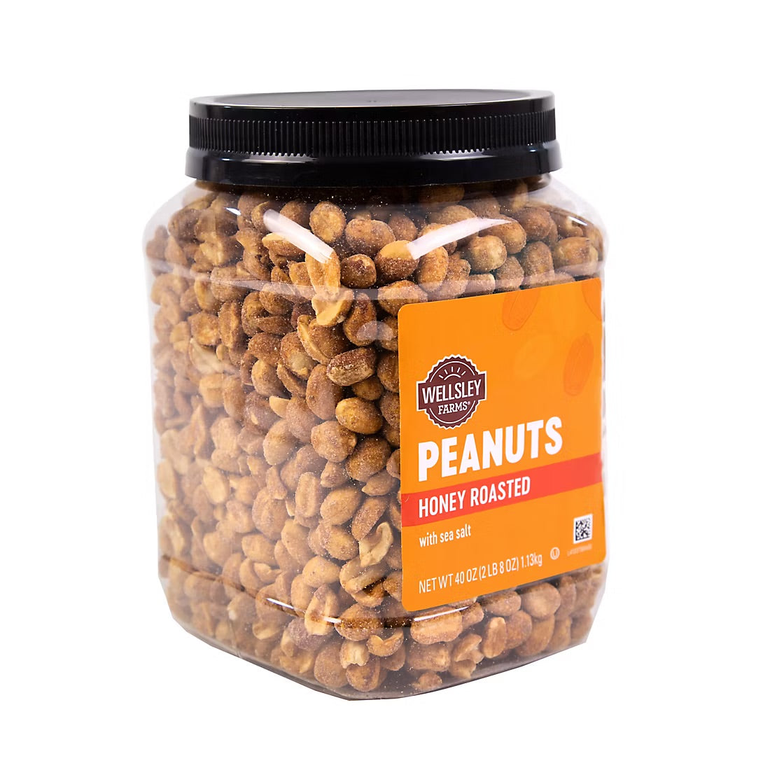 Wellsley Farms Honey Roasted Dry Roasted Peanuts, Snacks,  40 oz.