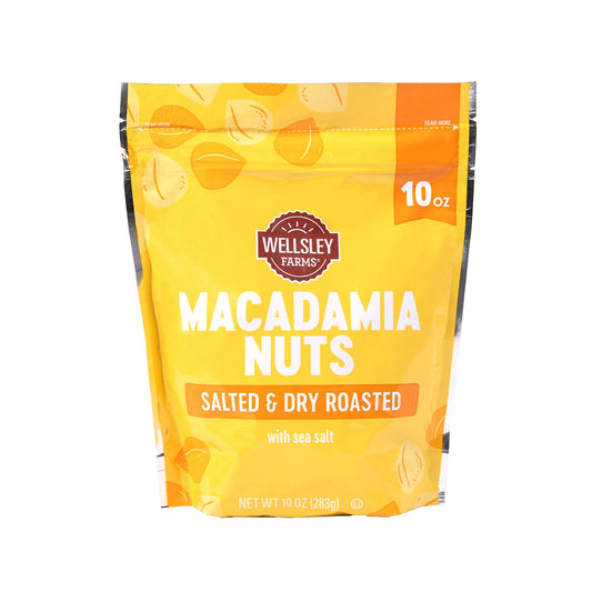 Wellsley Farms Macadamia Nuts with Sea Salt, Snacks, 10 oz.