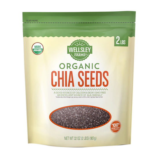 Wellsley Farms Organic Chia Seeds, 2 lb.