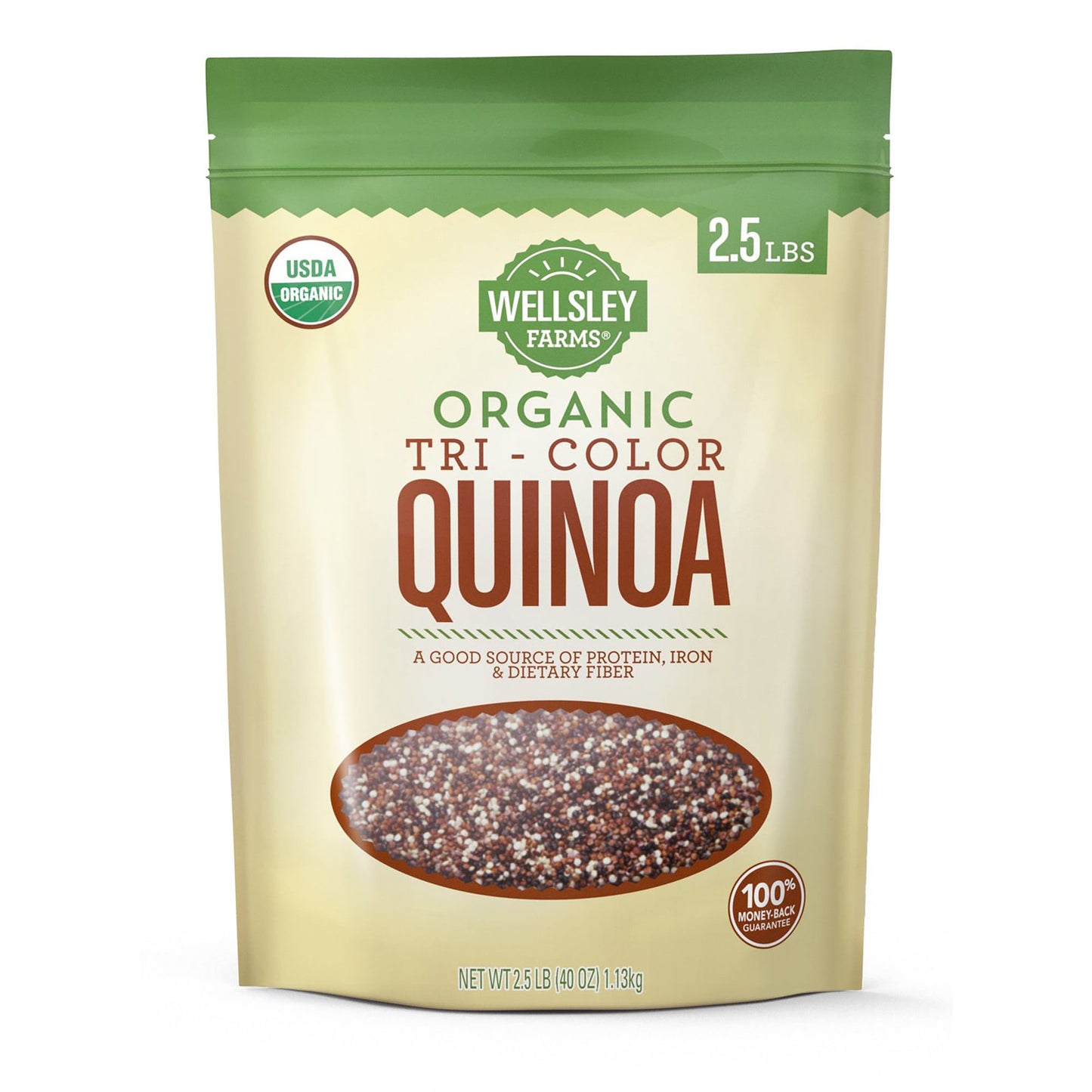 Wellsley Farms Organic Tri-Color Quinoa, 2.5 lb.