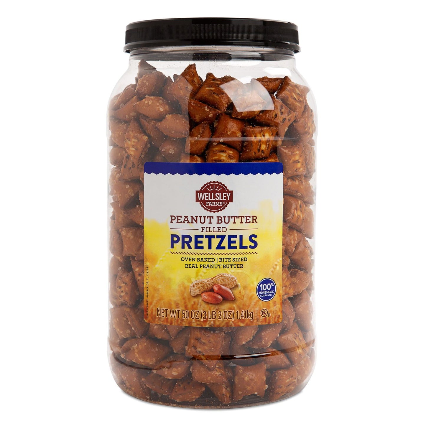 Wellsley Farms Peanut Butter Filled Pretzels, Snacks, 50 oz.