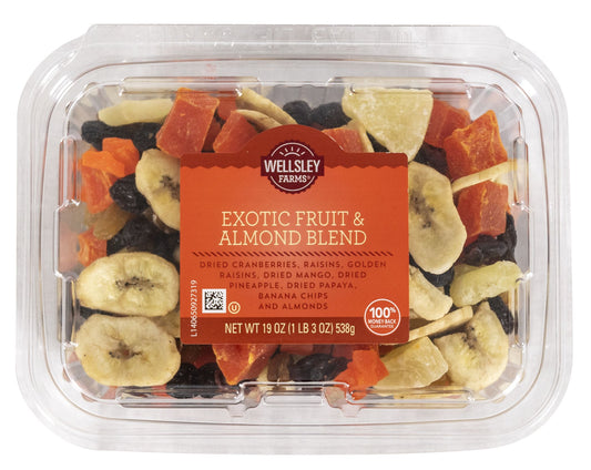 Wellsley Farms Signature Collection Exotic Fruit and Almond Blend, Snacks, Nuts, 19 oz.