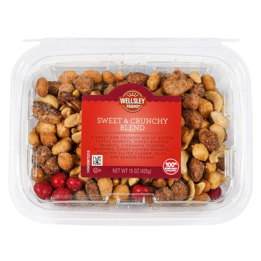 Wellsley Farms Sweet and Crunchy Blend, Snacks, Nuts, 15 oz.