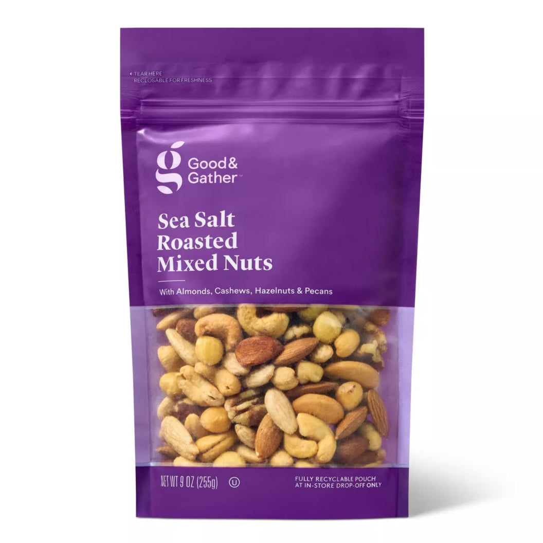 Good & Gather Sea Salt Roasted Mixed Nuts, 9 oz.