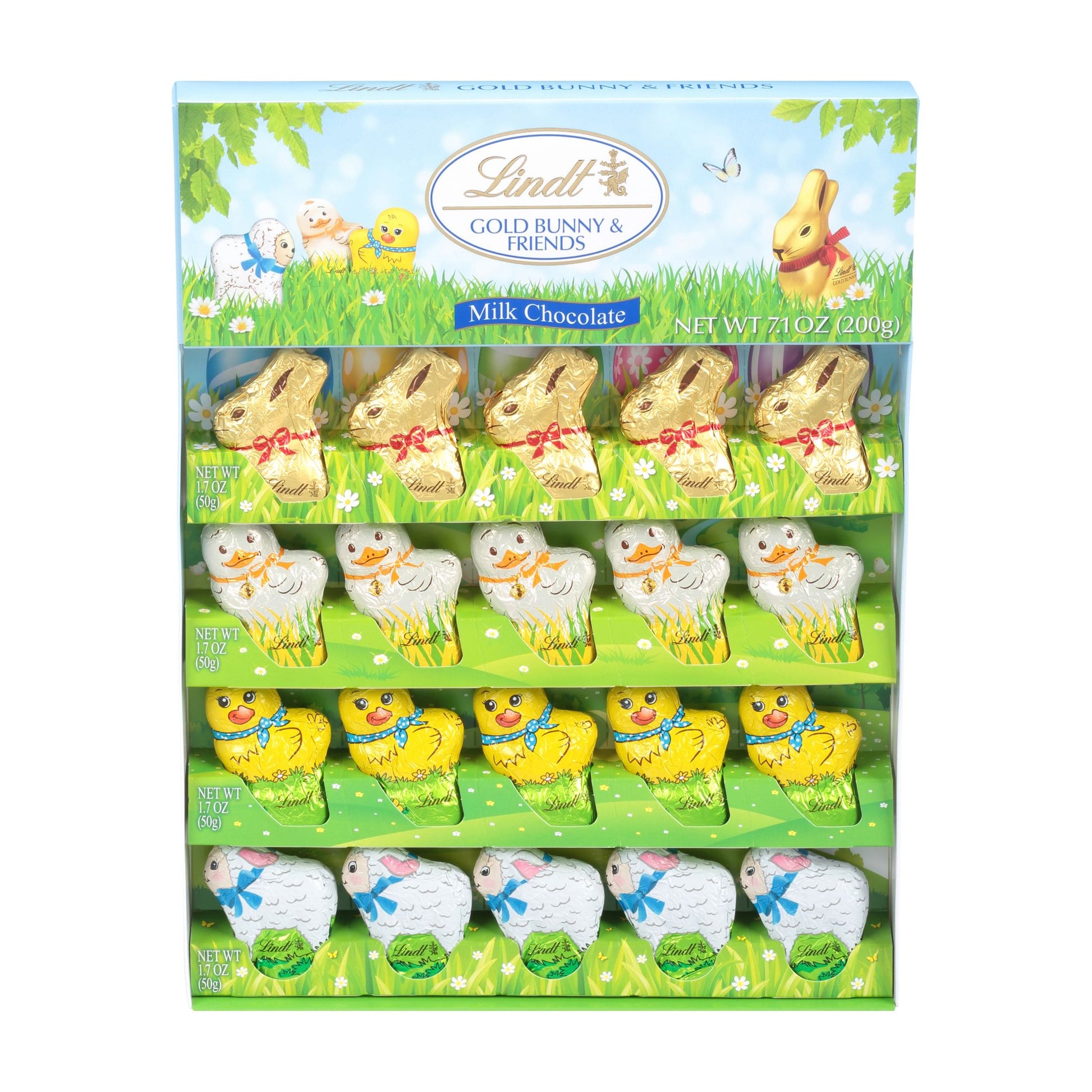 Lindt Gold Bunny & Friends Novelty Minis, Milk Chocolate, 20 ct., 7.1 oz.