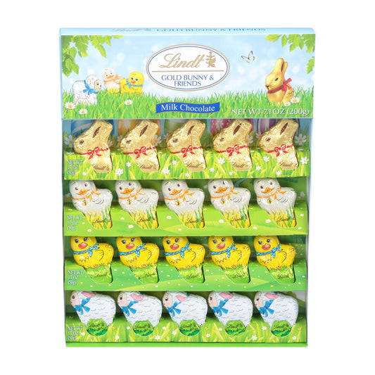 Lindt Gold Bunny & Friends Novelty Minis, Milk Chocolate, 20 ct., 7.1 oz.