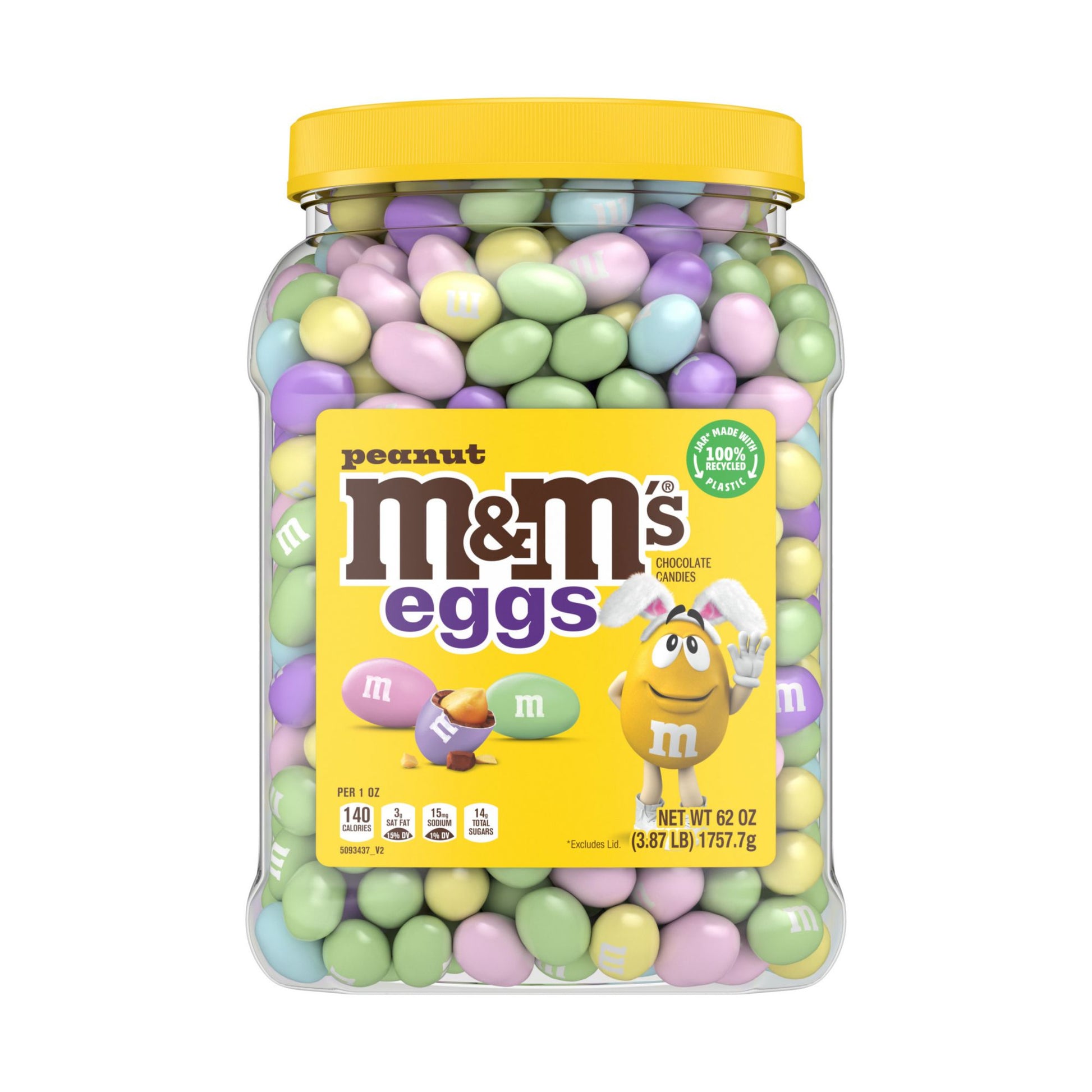 M&M's Peanut Canister Easter, 62 oz.